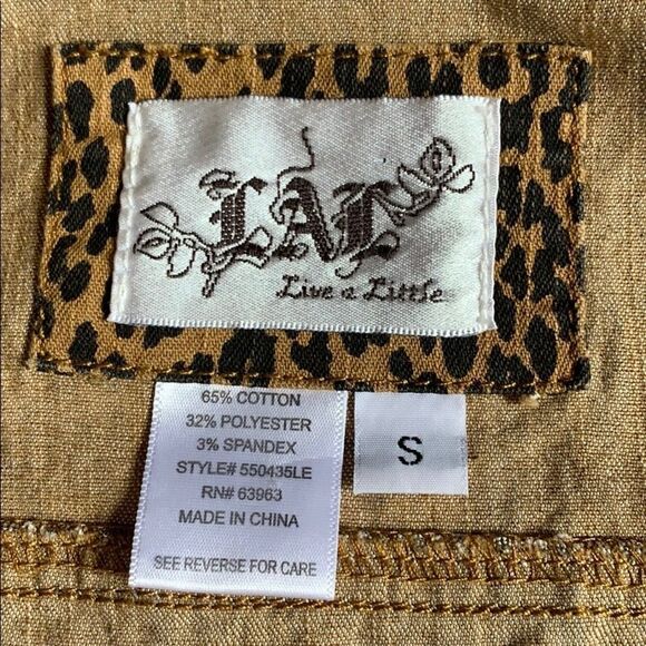 LAL Live a Little Animal Print Jacket Size S - Picture 7 of 16